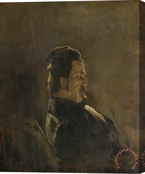 Anton Mauve Portrait of Pieter Frederik Van Os, Painter Stretched Canvas Painting / Canvas Art