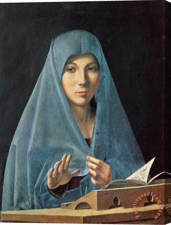 Antonello da Messina The Annunciation Stretched Canvas Painting / Canvas Art