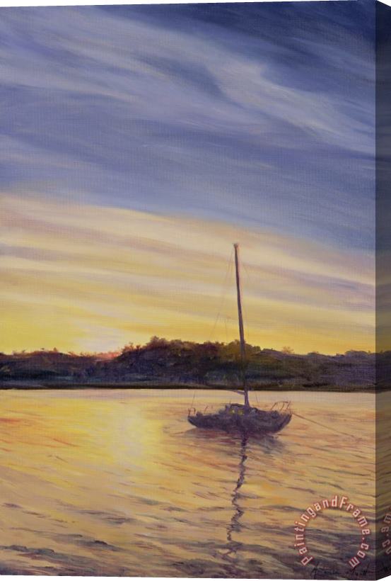 Antonia Myatt Boat at Rest Stretched Canvas Print / Canvas Art