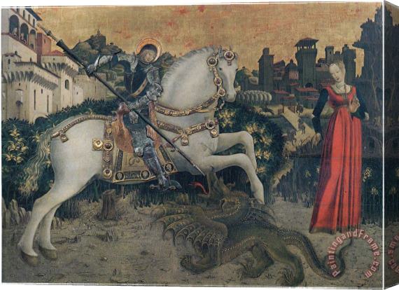 Antonio Cicognara Saint George And The Princess Stretched Canvas Painting / Canvas Art