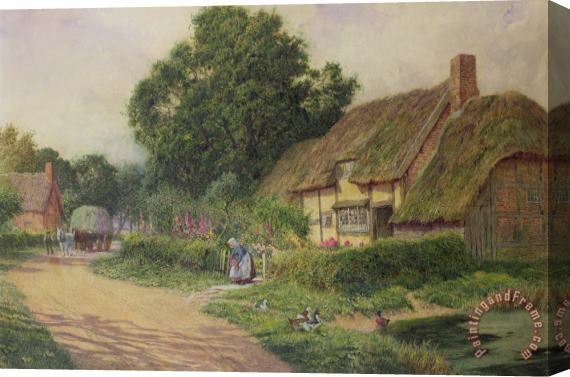 Arthur Claude Strachan The Coming of the Haycart Stretched Canvas Print / Canvas Art