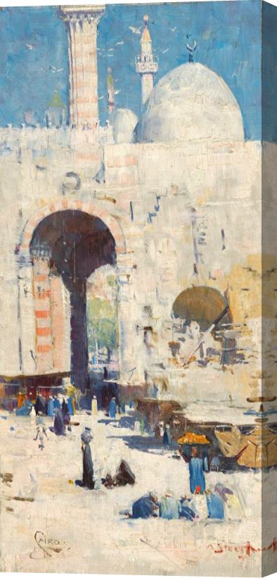 Arthur Streeton Cairo Street (or Mosque, Sultan Hassan) Stretched Canvas Painting / Canvas Art