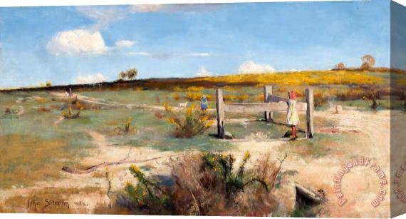 Arthur Streeton Early Summer Stretched Canvas Painting / Canvas Art
