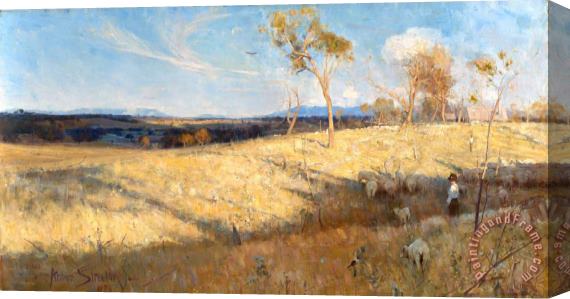 Arthur Streeton Golden Summer, Eaglemont Stretched Canvas Painting / Canvas Art