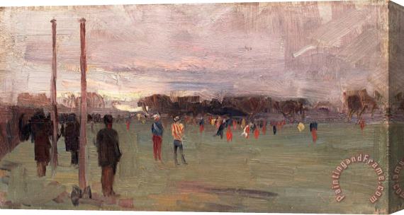 Arthur Streeton The National Game Stretched Canvas Print / Canvas Art