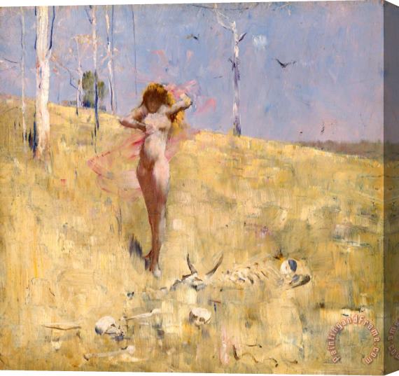 Arthur Streeton The Spirit of The Drought Stretched Canvas Print / Canvas Art