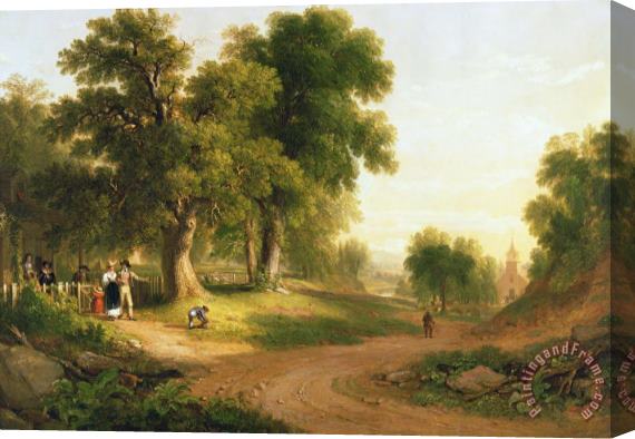 Asher Brown Durand Sunday Morning Stretched Canvas Painting / Canvas Art