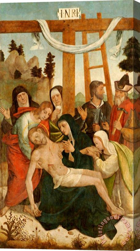 Attributed to Juan de Borgona The Pieta Stretched Canvas Painting / Canvas Art