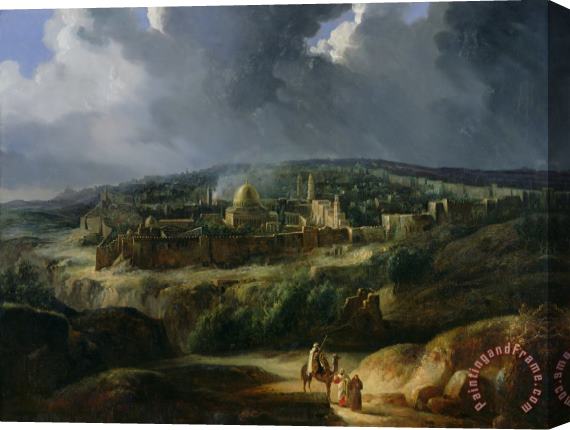 Auguste Forbin View of Jerusalem from the Valley of Jehoshaphat Stretched Canvas Print / Canvas Art Auguste Forbin View of Jerusalem from the Valley of Jehoshaphat Stretched Canvas Print / Canvas Art