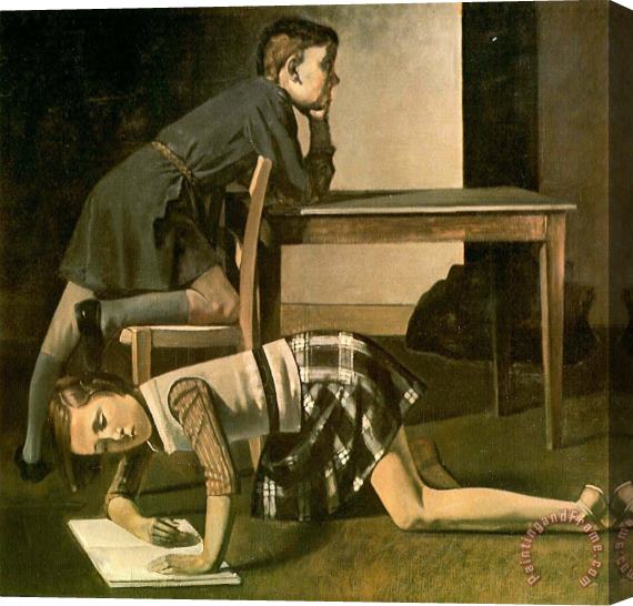 Balthasar Klossowski De Rola Balthus Children 1937 Stretched Canvas Print / Canvas Art