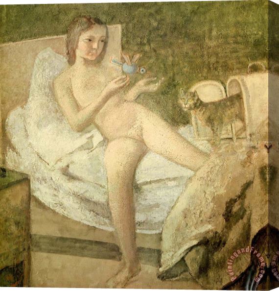 Balthasar Klossowski De Rola Balthus Getting Up Stretched Canvas Painting / Canvas Art