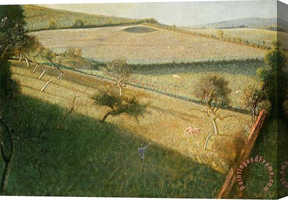 Balthasar Klossowski De Rola Balthus Great Landscape with Trees The Triangular Field 1955 Stretched Canvas Painting / Canvas Art