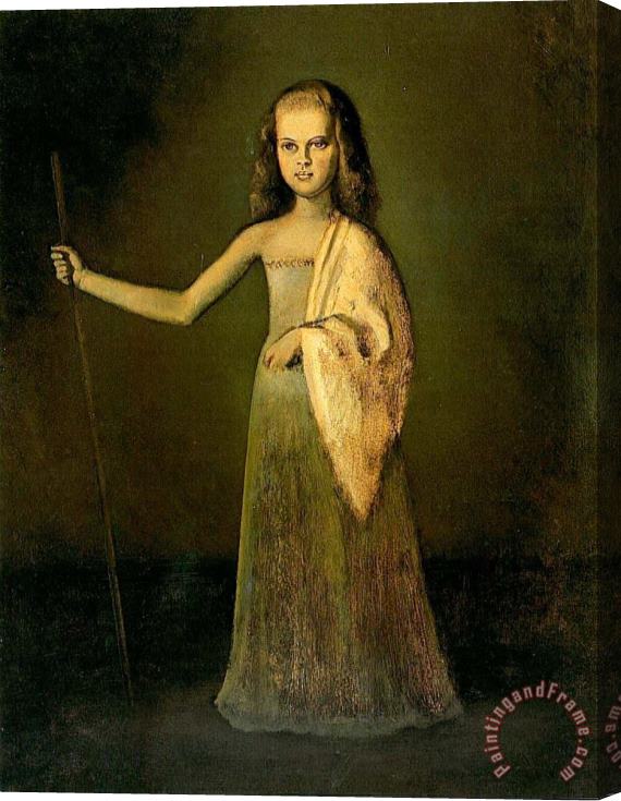Balthasar Klossowski De Rola Balthus Princess Maria Volkonsky at The Age of Twelve 1945 Stretched Canvas Print / Canvas Art
