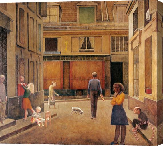 Balthasar Klossowski De Rola Balthus The Passage of Commerce Saint Andre, 1952 Stretched Canvas Print / Canvas Art