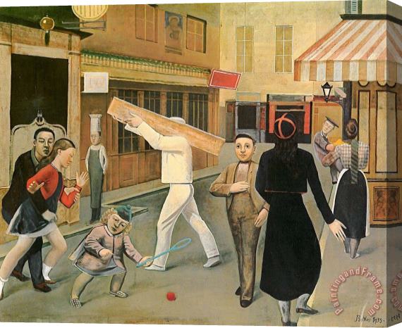 Balthasar Klossowski De Rola Balthus The Street 1933 Stretched Canvas Painting / Canvas Art