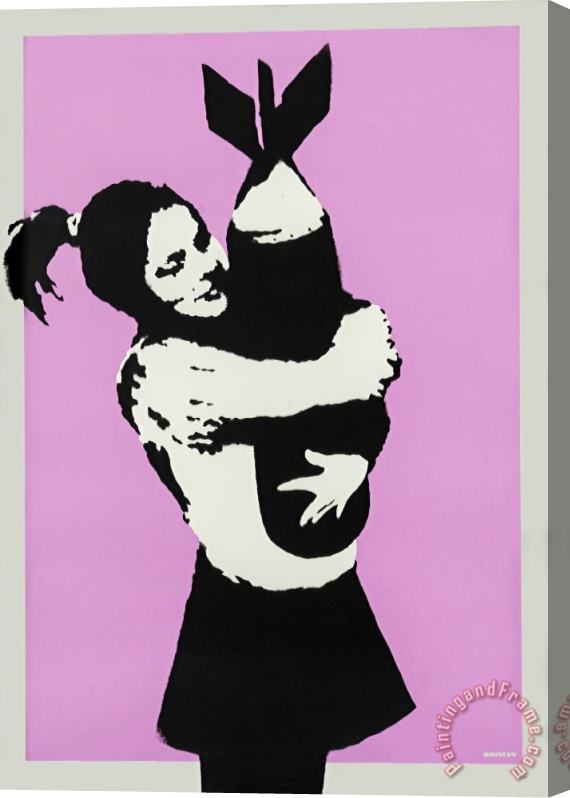 Banksy Bomb Hugger, 2003 Stretched Canvas Print / Canvas Art
