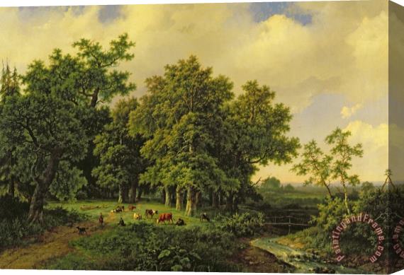 Barend Cornelis Koekkoek Landscape Stretched Canvas Print / Canvas Art