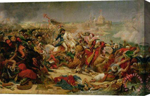 Baron Antoine Jean Gros Murat Defeating the Turkish Army at Aboukir on 25 July 1799 Stretched Canvas Painting / Canvas Art