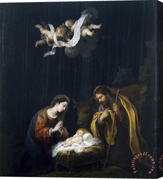 Bartolome Esteban Murillo The Nativity Stretched Canvas Painting / Canvas Art