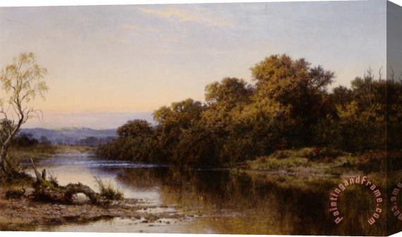 Benjamin Williams Leader An Autumn Evening on The Lledr North Wales Stretched Canvas Print / Canvas Art