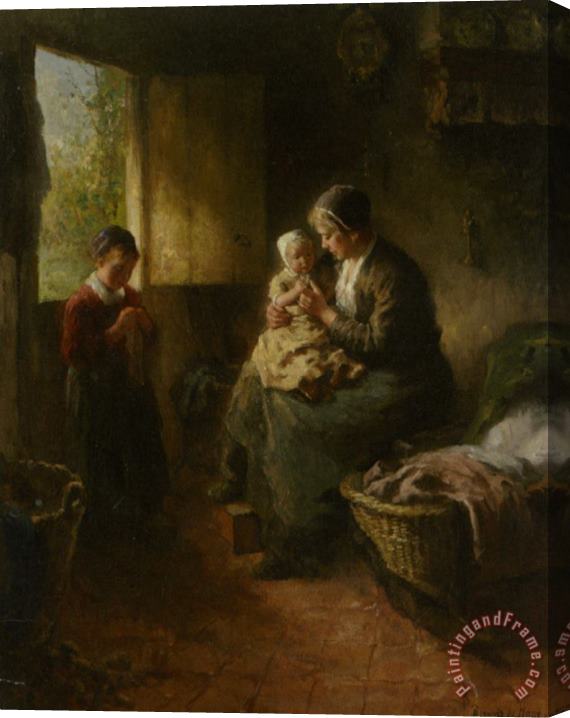 Bernard De Hoog Mothers Joy Stretched Canvas Painting / Canvas Art