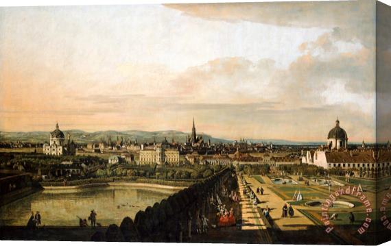 Bernardo Bellotto Vienna Viewed From The Belvedere Palace Stretched Canvas Print / Canvas Art