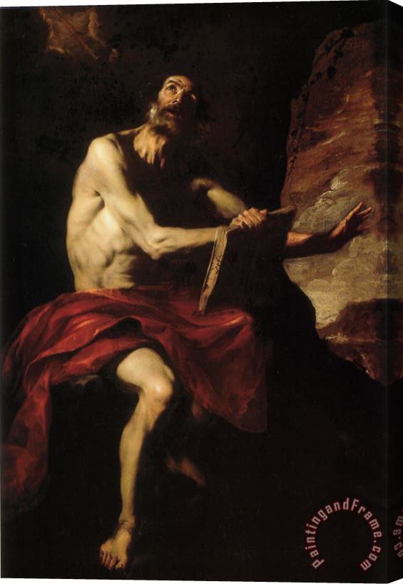 Bernardo Cavallino Saint Jerome Stretched Canvas Painting / Canvas Art