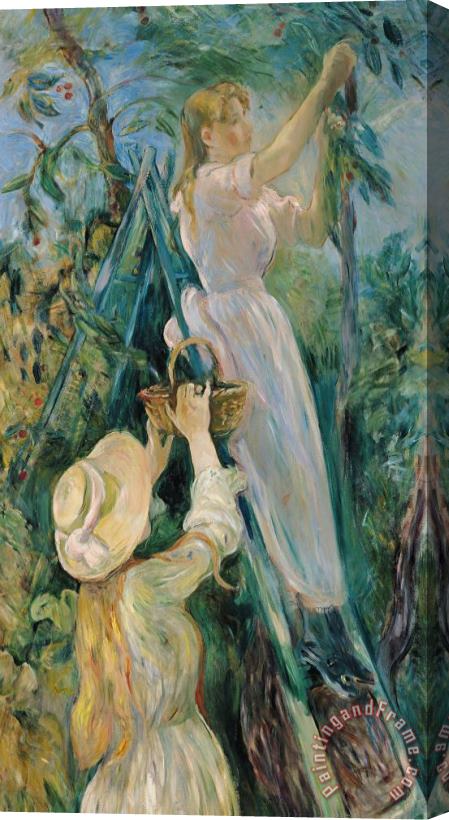 Berthe Morisot The Cherry Picker Stretched Canvas Print / Canvas Art