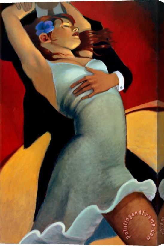 bill brauer Scarlet Dancer Stretched Canvas Painting / Canvas Art
