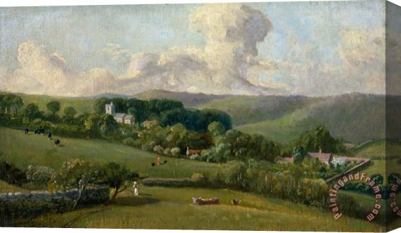 Bishop of Salisbury John Fisher Osmington a View to The Village Stretched Canvas Print / Canvas Art