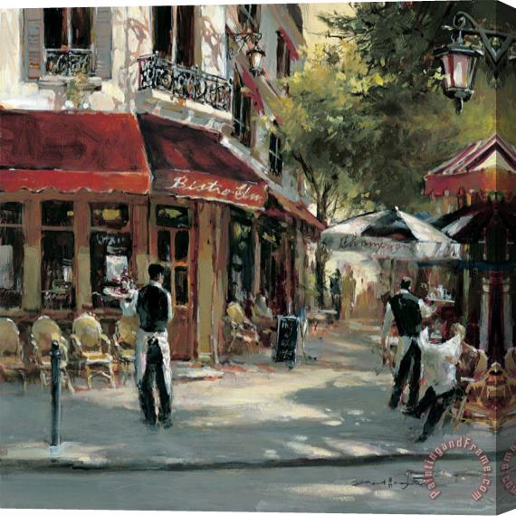 brent heighton Bistro Waiters Stretched Canvas Painting / Canvas Art