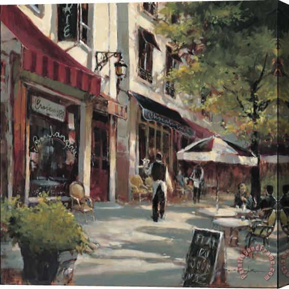 brent heighton Boulevard Cafe Stretched Canvas Painting / Canvas Art