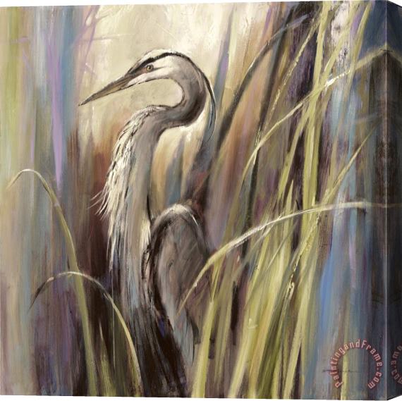 Brent Heighton Coastal Heron Stretched Canvas Painting / Canvas Art