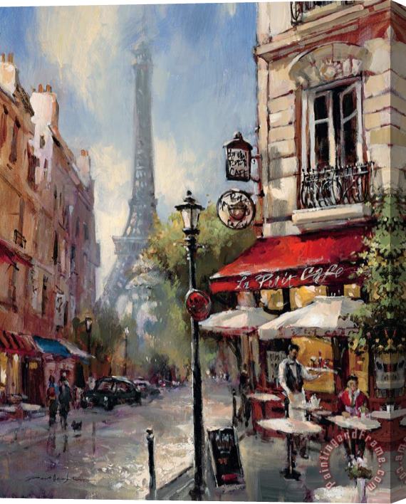 brent heighton Tour De Eiffel View Stretched Canvas Painting / Canvas Art