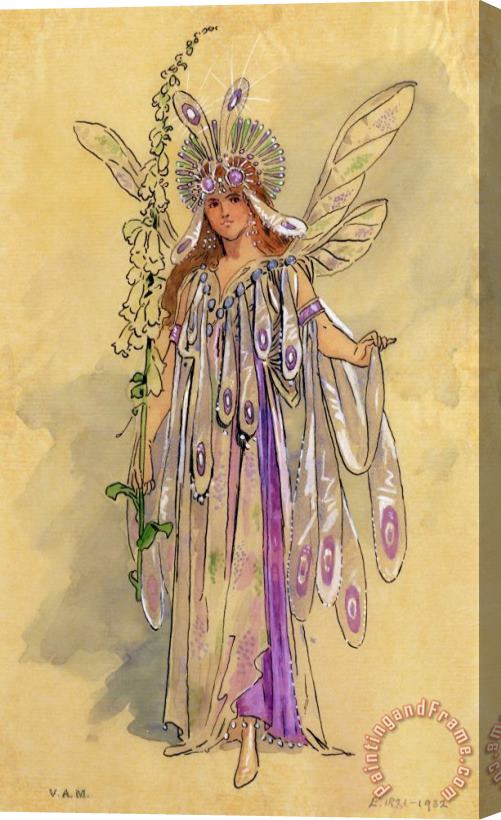 C Wilhelm Titania Queen of the Fairies A Midsummer Night's Dream Stretched Canvas Print / Canvas Art