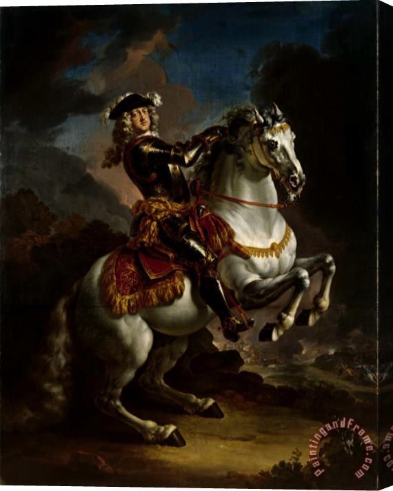called De Oude Jan Frans Douven Elector Johann Wilhelm Von Pfalz Neuburg on Horseback Stretched Canvas Print / Canvas Art