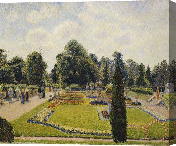 Camille Pissarro Kew Gardens, The Path to The Main Greenhouse Stretched Canvas Print / Canvas Art