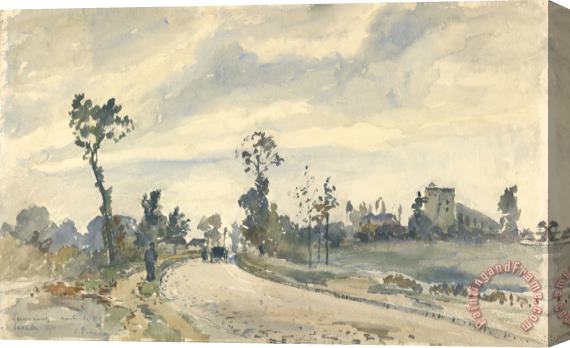 Camille Pissarro Louveciennes, Route De Saint ­germain Stretched Canvas Painting / Canvas Art
