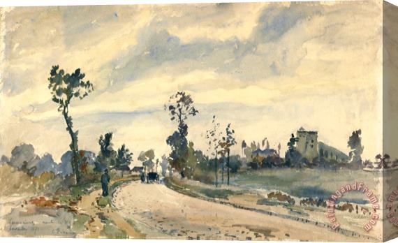 Camille Pissarro Louveciennes, Route De Saint Germain Stretched Canvas Painting / Canvas Art