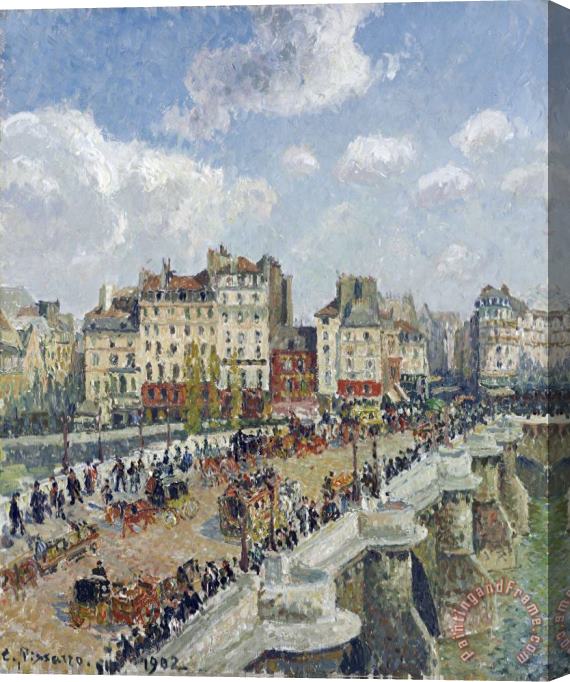 Camille Pissarro The Pont Neuf, Paris Stretched Canvas Print / Canvas Art