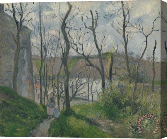 Camille Pissarro The Royal Palace at The Hermitage, Pontoise (paysage a Pointoise) Stretched Canvas Painting / Canvas Art