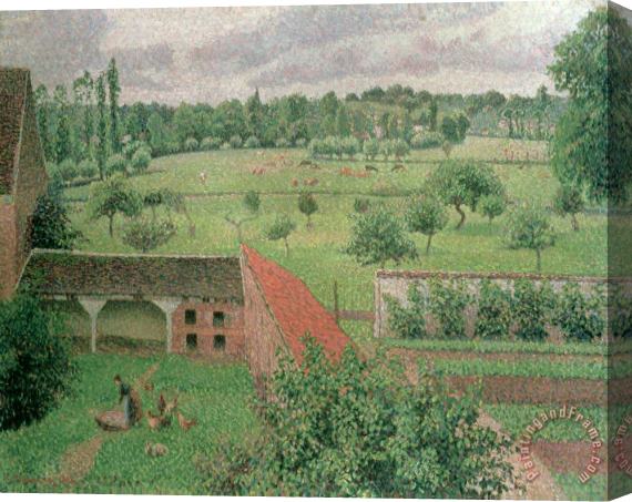 Camille Pissarro View Through a Window Stretched Canvas Print / Canvas Art