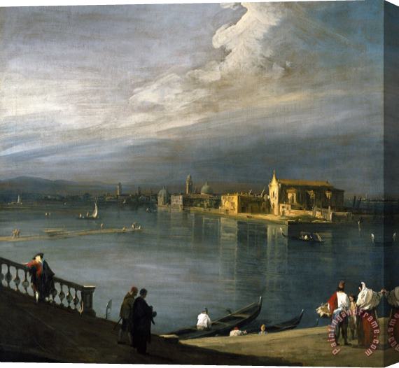 Canaletto San Cristoforo, San Michele, And Murano From The Fondamenta Nuove, Venice Stretched Canvas Print / Canvas Art