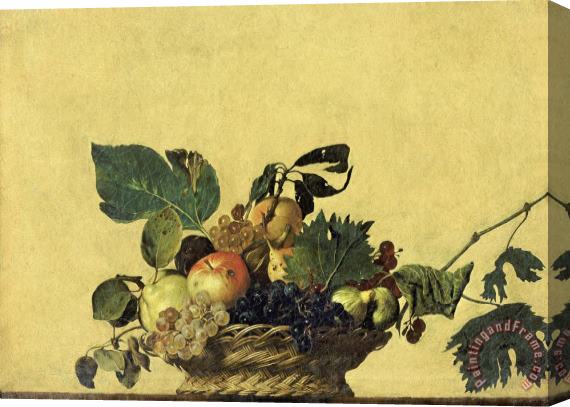 Caravaggio Basket Of Fruit Stretched Canvas Print / Canvas Art
