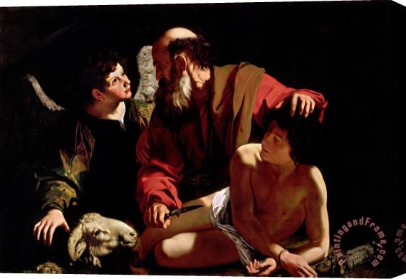 Caravaggio Sacrifice of Isaac Stretched Canvas Painting / Canvas Art