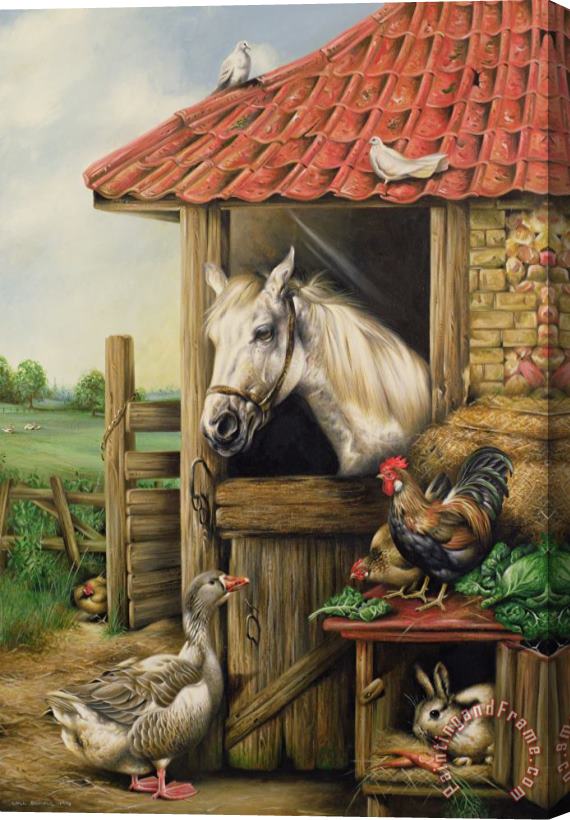 Carl Donner Farmyard Friends Stretched Canvas Painting / Canvas Art
