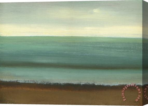 Caroline Gold Calm Sea Stretched Canvas Print / Canvas Art
