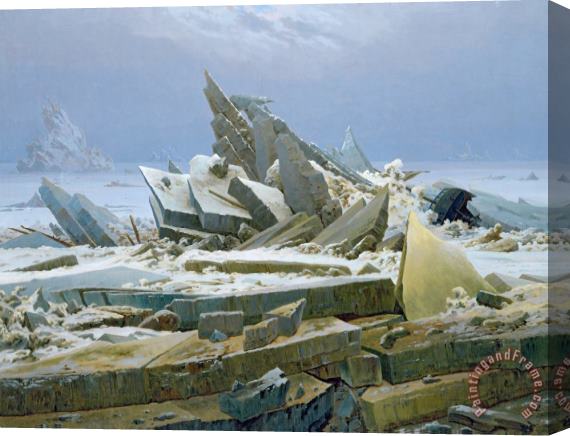 Caspar David Friedrich The Polar Sea Stretched Canvas Print / Canvas Art