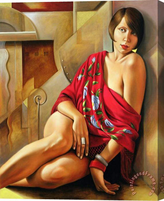 Catherine Abel Autumn Ruby Stretched Canvas Painting / Canvas Art