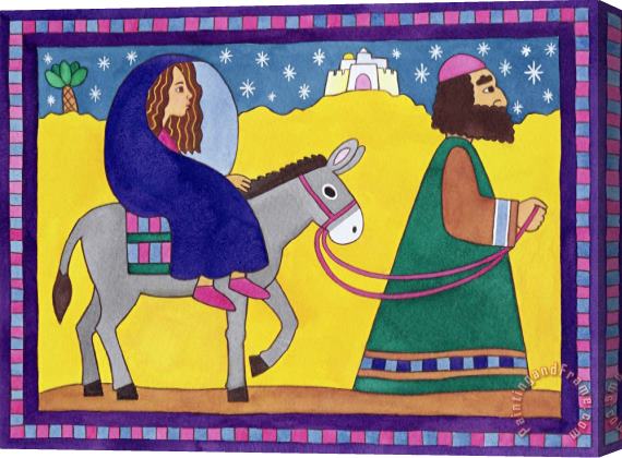 Cathy Baxter The Road To Bethlehem Stretched Canvas Painting / Canvas Art